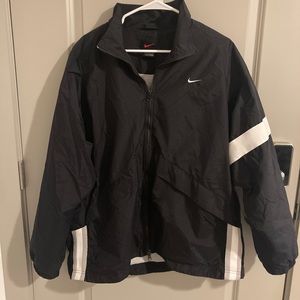 Nike Black/White Insulated Full Zip Windbreaker